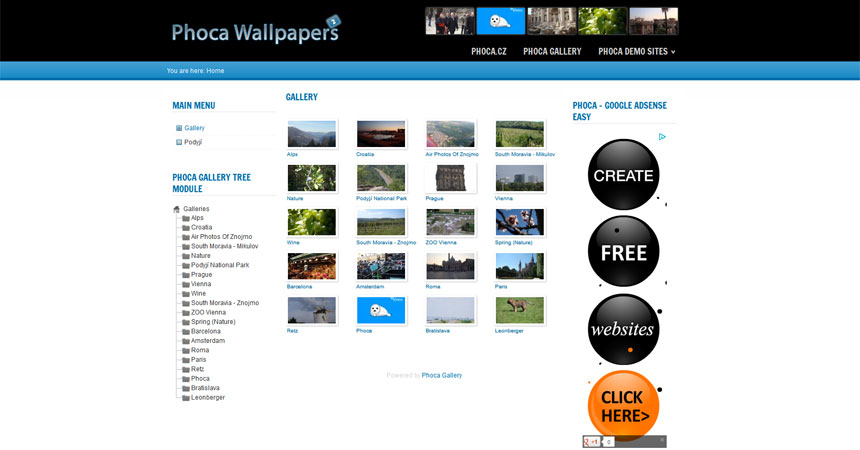 På forhånd slag rådgive Free Joomla 2.5 template Wallpapers 2.5 - Free Joomla templates downloads